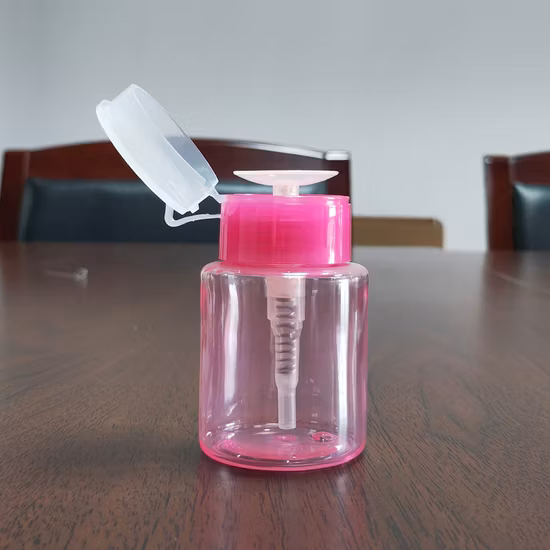 Garrafa plástica do removedor do verniz para as unhas de 150ml 200ml 250ml